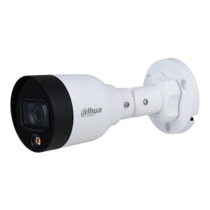 IP-відеокамера 2 Мп Dahua FullColor DH-IPC-HFW1239S1-LED-S5 для системи відеоспостереження