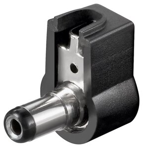 Конектор Goobay FreeEnd-Jack DC 5.5x2.1x9.0mm DC21W 90° Чорний (75.01.1629)