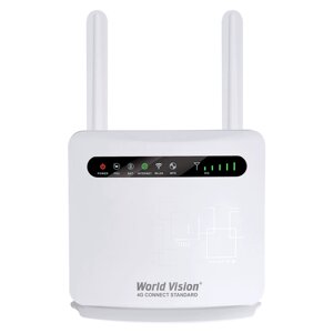 4G Wi-Fi роутер з акумулятором World Vision 4G CONNECT STANDARD (2150153318)