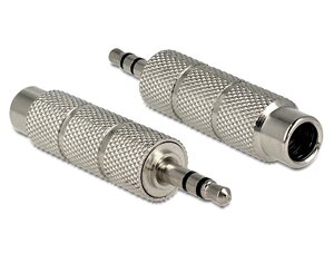 Перехідник аудіо Delock Jack 3.5mm 3pin-6.3mm M/F адаптер Stereo Metal срібний (70.06.5548) в Дніпропетровській області от компании интернет-магазин "БЫТПРОМТОРГ"