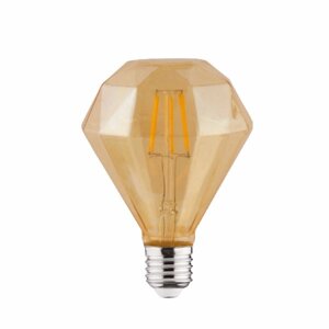 Лампа вінтажна світлодіодна "RUSTIC DIAMOND-4" 4W Filament led 2200К E27