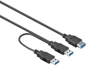 Кабель пристроїв Lucom USB3.0 A 1x2 F/M 0.3m Y-form AWG28 3xShielded Cu чорний (25.02.5042) в Дніпропетровській області от компании интернет-магазин "БЫТПРОМТОРГ"