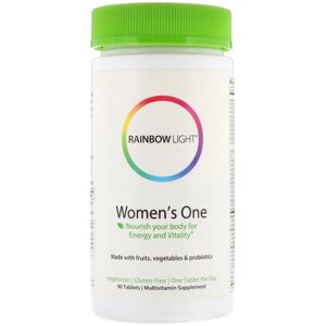 Мультивітаміни для жінок, Women's One, Rainbow Light, 90 таблеток