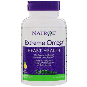 Омега Extreme Natrol лимон 2400 мг 60 кап. (28903) в Дніпропетровській області от компании интернет-магазин "БЫТПРОМТОРГ"