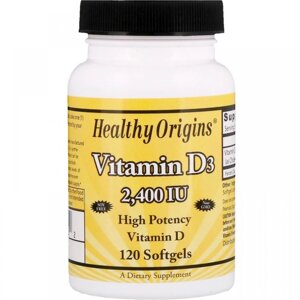 Вітамін D Healthy Origins Vitamin D3 2,400 IU 120 Softgels в Дніпропетровській області от компании интернет-магазин "БЫТПРОМТОРГ"