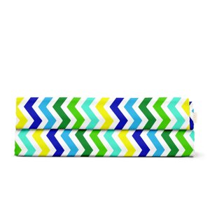 Дитяче простирадло 110х160 см YELLOW ZIGZAG CS2 Cosas