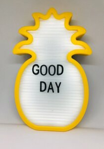 Нічний світильник Ананас Light up message board з посланням Жовтий (uq124108)