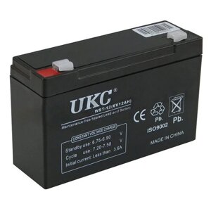 Акумулятор UKC Battery WST-12 6V 12Ah в Дніпропетровській області от компании интернет-магазин "БЫТПРОМТОРГ"