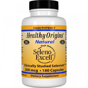 Комплекс Селен і Молібден Healthy Origins Seleno Excell Selenium 200 mcg 180 Caps