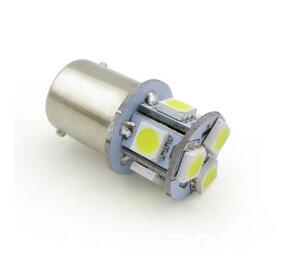 Світлодіодна лампа AllLight T25/5 8 діодів 5050 1157 BA15S 12V WHITE