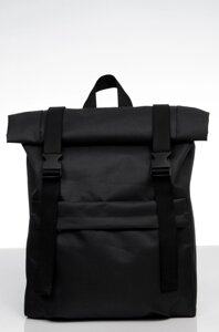 Рюкзак рол Sambag унісекс RollTop LSH тканинний Чорний (24211065)