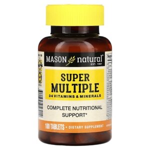 Вітамінно-мінеральний комплекс Mason Natural Super Multiple 100 Tabs в Дніпропетровській області от компании интернет-магазин "БЫТПРОМТОРГ"