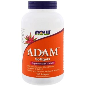 Вітамінно-мінеральний комплекс NOW Foods ADAM, Superior Men's Multi 180 Softgels NOW-03881