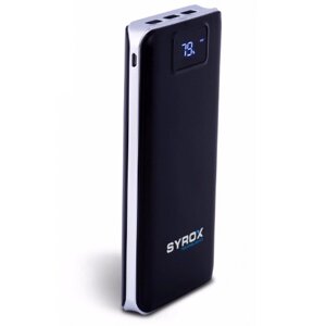 Портативний компактний зарядний пристрій Power Bank Syrox PB107 20000 mAh чорний (1756375702) в Дніпропетровській області от компании интернет-магазин "БЫТПРОМТОРГ"