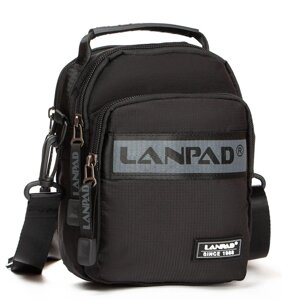 Сумка чоловіча LANPAD 15*21*8 см Чорний (LAN82005 black) в Дніпропетровській області от компании интернет-магазин "БЫТПРОМТОРГ"