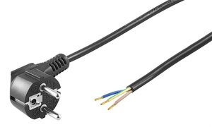 Кабель живлення пристроїв Goobay FreeEnd-IEC (Schuko) M/M  1.5m 3x0.75mm 90° 16A Pigtail чорний (75.09.3976) в Дніпропетровській області от компании интернет-магазин "БЫТПРОМТОРГ"