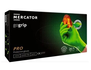 Рукавички нітрилові Mercator Medical GoGrip Green XXL Зелені 50 шт (00-00000181)