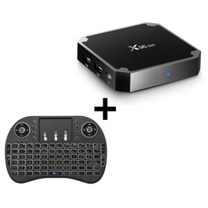 Смарт тв приставка - X96 Mini 2/16 GB Smart TV Android Чорна + бездротова клавіатура i8 в Дніпропетровській області от компании интернет-магазин "БЫТПРОМТОРГ"