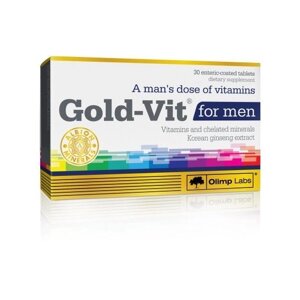 Вітамінно-мінеральний комплекс для спорту Olimp Nutrition Gold-Vit for men 30 Tabs в Дніпропетровській області от компании интернет-магазин "БЫТПРОМТОРГ"