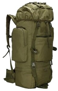 Великий тактичний, армійський рюкзак з дощовиком 65L Combat Хакі в Дніпропетровській області от компании интернет-магазин "БЫТПРОМТОРГ"