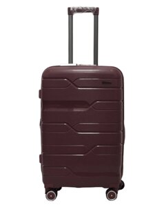 Валіза середня M поліпропілен Milano bag 0306 654228см 56л Бордовий