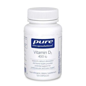 Вітамін D3 Pure Encapsulations 400 МО 120 капсул (21521) в Дніпропетровській області от компании интернет-магазин "БЫТПРОМТОРГ"