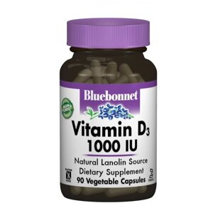 Вітамін D Bluebonnet Nutrition Vitamin D3 1000IU 90 Veg Caps в Дніпропетровській області от компании интернет-магазин "БЫТПРОМТОРГ"