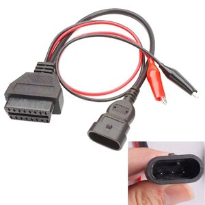 Перехідник з OBD2 16pin мама на Fiat Alfa Romeo Lancia Chery 3pin тато в Дніпропетровській області от компании интернет-магазин "БЫТПРОМТОРГ"