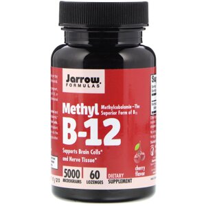 Мітил B-12 зі смаком вишні, 5000 мкг, Methyl B-12, Jarrow Formulas, 60 льодяників в Дніпропетровській області от компании интернет-магазин "БЫТПРОМТОРГ"