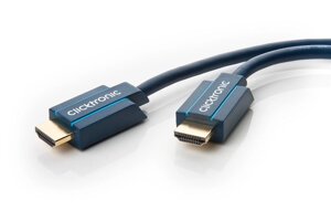 Кабель монітора-сигнальний ClickTronic HDMI M/M 2.0m UHD 8K@60Hz HDR Casual OFC синій (75.04.0990)