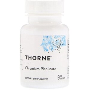 Мікроелемент Хром Thorne Research Chromium Picolinate 60 Caps