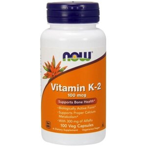 Вітамін K NOW Foods Vitamin K-2 100 mcg 100 Veg Caps в Дніпропетровській області от компании интернет-магазин "БЫТПРОМТОРГ"