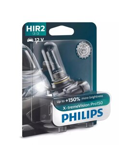 Автолампа PHILIPS 9012XVPB1 HIR2 55W 12V X-tremeVision Pro150 +150% B1