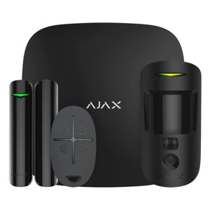 Комплект бездротової сигналізації Ajax StarterKit Cam Plus (8EU) UA black з фотоверифікацією тривог і підтримкою LTE в Дніпропетровській області от компании интернет-магазин "БЫТПРОМТОРГ"