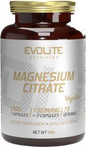 Магнію цитрат Evolite Nutrition Magnesium Citrate 150 капсул (27587) в Дніпропетровській області от компании интернет-магазин "БЫТПРОМТОРГ"