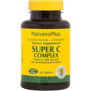 Вітамін C Nature's Plus Super C Complex, 1000/500 mg 60 Tabs NTP2479 в Дніпропетровській області от компании интернет-магазин "БЫТПРОМТОРГ"