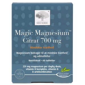 Мікроелемент Магній New Nordic Magic Magnesium Citrat 700 mg 60 Tabs в Дніпропетровській області от компании интернет-магазин "БЫТПРОМТОРГ"