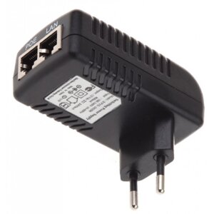 POE інжектор Merlion 48V 0,5A (24Вт) з портами Ethernet