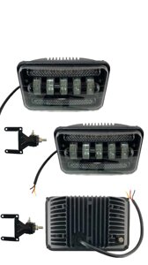 Світлодіодна LED фара OEM 50W 5 лінз СТГ та ДХО 2 шт (КТ-316)