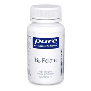 Вітамін B12 та фолат Pure Encapsulations 60 капсул (21954)