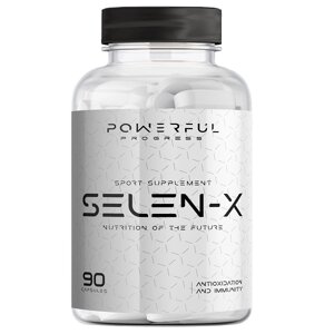 Мікроелемент Селен для спорту Powerful Progress Selen-X 200 mcg 90 Caps