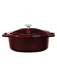 Каструля чавунна 5,56 л Berlinger Haus Metallic Line Burgundy Edition (BH-6519)