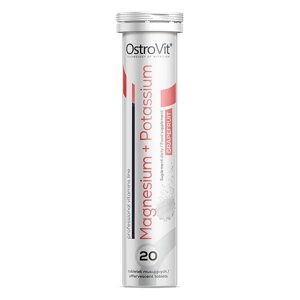 Мультимінерали для спорту OstroVit Magnesium + Potassium 20 effervescent tabs Grapefruit