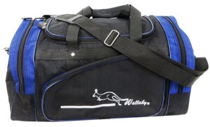 Спортивна сумка Wallaby 271-4 25L Чорна із синім