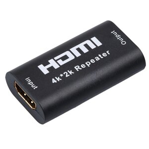 Подовжувач моніторний Goobay HDMI F/F (Repeater) Pas (до 40m) 4K@30Hz Metal 3D чорний (75.05.8970) в Дніпропетровській області от компании интернет-магазин "БЫТПРОМТОРГ"