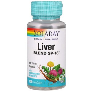 Захист печінки Liver Blend SP-13 Solaray 100 капсул (19930)