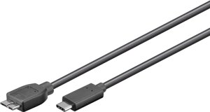 Кабель пристроїв Goobay USB Type-C-3.0microB M/M  1.0m (USB3.0) 2xShielded AWG26+28 Cu чорний (75.06.7996) в Дніпропетровській області от компании интернет-магазин "БЫТПРОМТОРГ"