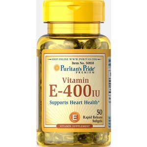 Вітамін E Puritan's Pride Vitamin E-400 IU 50 Softgels