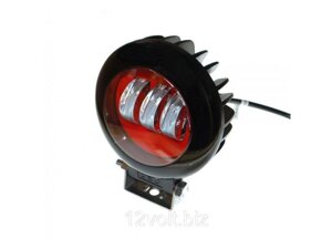 Світлодіодна фара AllLight 30W (B) 3chip spot 9-30V (RED)