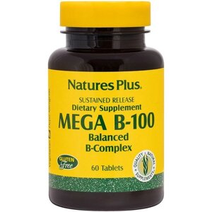 У комплекс Nature's Plus Mega В-100 60 Tabs NTP1430 в Дніпропетровській області от компании интернет-магазин "БЫТПРОМТОРГ"